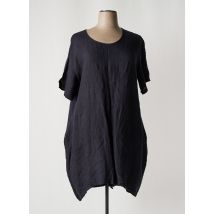 OLIVER JUNG - Robe mi-longue noir en lin - Femme - Taille 40 - Modz