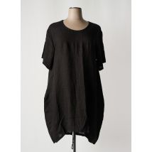 OLIVER JUNG - Robe mi-longue noir en lin - Femme - Taille 40 - Modz