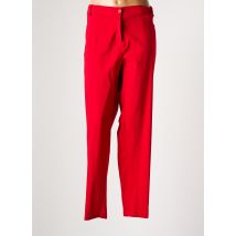 ONE O ONE - Pantalon droit rouge en polyester - Femme - Taille 50 - Modz