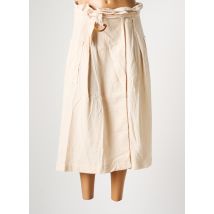 FRNCH - Jupe mi-longue beige en coton - Femme - Taille 38 - Modz