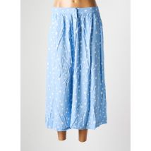GRACE & MILA - Jupe mi-longue bleu en viscose - Femme - Taille 36 - Modz