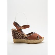 ELIZABETH STUART - Espadrilles marron en cuir - Femme - Taille 39 - Modz