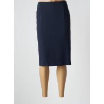 BASLER - Jupe mi-longue bleu en polyamide - Femme - Taille 46 - Modz