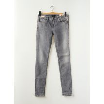 REPLAY - Jeans coupe slim gris en coton - Femme - Taille W29 - Modz