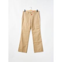BE YOU K - Pantalon chino beige en coton - Femme - Taille 42 - Modz