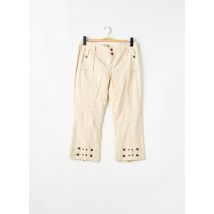 BE YOU K - Pantacourt beige en coton - Femme - Taille 42 - Modz