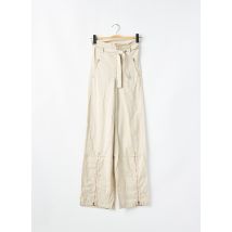 CHEYENNE - Pantalon droit beige en coton - Femme - Taille W32 - Modz