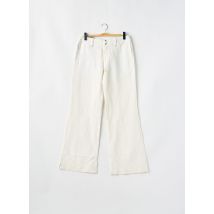 FIRETRAP - Jeans coupe droite beige en lin - Femme - Taille W29 - Modz