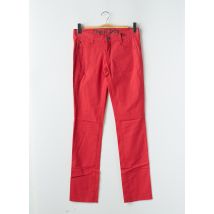 FREEMAN T.PORTER - Pantalon droit rouge en coton - Femme - Taille W29 - Modz