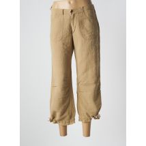 CIMARRON - Pantacourt beige en lin - Femme - Taille W32 - Modz
