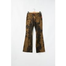 LONSDALE - Jean coupe flare marron en coton - Femme - Taille W28 - Modz