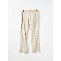 MOGUL - Pantalon droit beige en polyester - Femme - Taille W32 - Modz