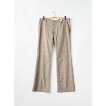 MOGUL - Pantalon droit beige en polyester - Femme - Taille W32 - Modz