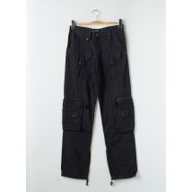 PHARD - Pantalon cargo noir en coton - Femme - Taille 38 - Modz
