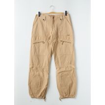 PHARD - Pantalon cargo beige en coton - Femme - Taille 38 - Modz