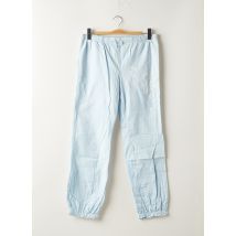 TEDDY SMITH - Pantalon droit bleu en coton - Femme - Taille W32 - Modz