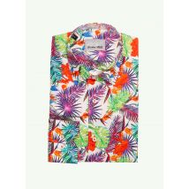 CHRISTIAN VALER - Chemise manches longues blanc en coton - Homme - Taille L - Modz