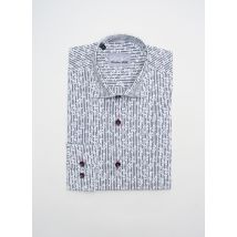 CHRISTIAN VALER - Chemise manches longues gris en coton - Homme - Taille S - Modz