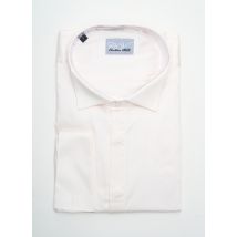 CHRISTIAN VALER - Chemise manches longues beige en coton - Homme - Taille S - Modz