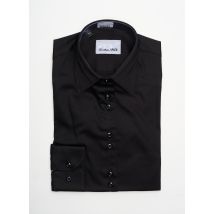 CHRISTIAN VALER - Chemisier noir en coton - Femme - Taille 32 - Modz