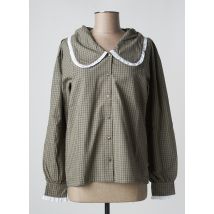 PETITE LUCETTE - Chemisier vert en coton - Femme - Taille 38 - Modz