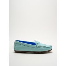 MASTRO DOMENICO - Mocassins bleu en cuir - Femme - Taille 36 - Modz