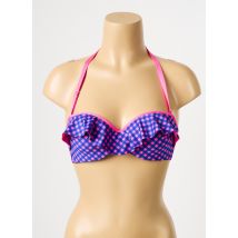 ANTIGEL - Haut de maillot de bain violet en polyester - Femme - Taille 90B - Modz