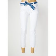 KALISSON - Pantacourt blanc en coton - Femme - Taille 38 - Modz