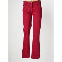 SAINT JAMES - Pantalon droit rouge en coton - Femme - Taille 42 - Modz