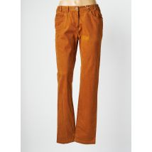 MAT DE MISAINE - Pantalon droit marron en coton - Femme - Taille 42 - Modz