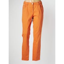 MAT DE MISAINE - Pantalon droit orange en coton - Femme - Taille 44 - Modz