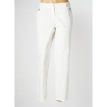 MAT DE MISAINE - Pantalon droit beige en coton - Femme - Taille 40 - Modz