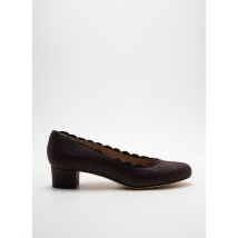CRISTINA MILLOTTI - Ballerines marron en cuir - Femme - Taille 36 - Modz