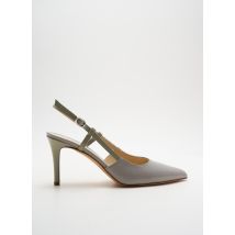 CRISTINA MILLOTTI - Escarpins gris en cuir - Femme - Taille 39 - Modz