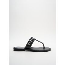 SANTAFE - Tongs noir en cuir - Femme - Taille 38 - Modz