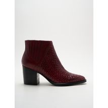 YVES DESFARGE - Bottines/Boots rouge en cuir - Femme - Taille 36 - Modz