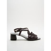 YVES DESFARGE - Sandales/Nu pieds marron en cuir - Femme - Taille 38 - Modz