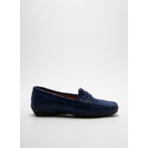 JOHANN - Mocassins bleu en cuir - Femme - Taille 36 - Modz