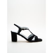XAVIER DANAUD - Sandales/Nu pieds noir en cuir - Femme - Taille 38 - Modz