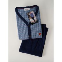 MASSANA - Pyjama bleu en polyester - Homme - Taille 50 - Modz