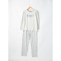 MASSANA - Pyjama gris en polyester - Femme - Taille 44 - Modz