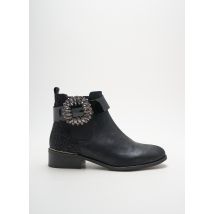 MLV - Bottines/Boots noir en cuir - Femme - Taille 38 - Modz
