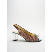 AZUREE - Sandales/Nu pieds marron en autre matiere - Femme - Taille 41 - Modz