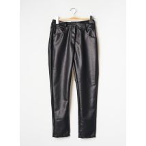 DAPHNEA - Pantalon slim noir en polyurethane - Femme - Taille 36 - Modz