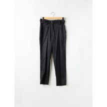 ASTRID BLACK LABEL - Pantalon droit noir en coton - Femme - Taille 36 - Modz