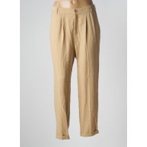 OPUS - Pantalon droit beige en tencel - Femme - Taille 38 - Modz