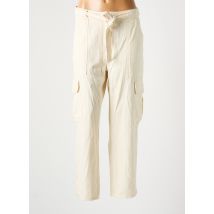 MANGO - Pantalon cargo beige en coton - Femme - Taille 40 - Modz