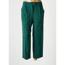 MANGO - Pantalon 7/8 vert en viscose - Femme - Taille 40 - Modz