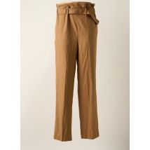 DEUX. BY ELINE DE MUNCK - Pantalon droit marron en polyester - Femme - Taille 40 - Modz