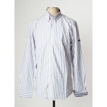 SAINT JAMES - Chemise manches longues bleu en coton - Homme - Taille S - Modz